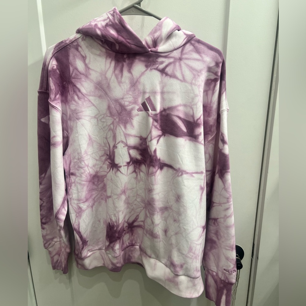Adidas Lavender Tie-Dye Hoodie